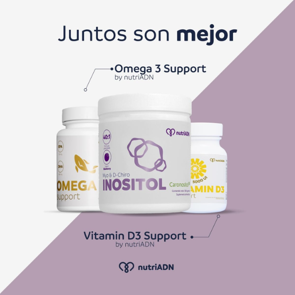 Myo & D-Chiro Inositol sabor Mora Azul(40:1)(300 g), NutriADN