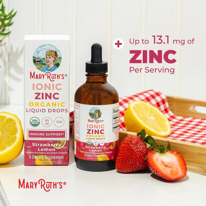 Liquid Zinc Strawberry Lemon Flavored 4oz (120 ml) Mary Ruth
