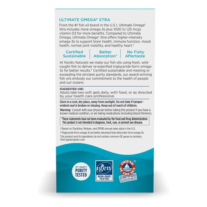 Ultimate Omega Xtra (60 softgels), Nordic Naturals