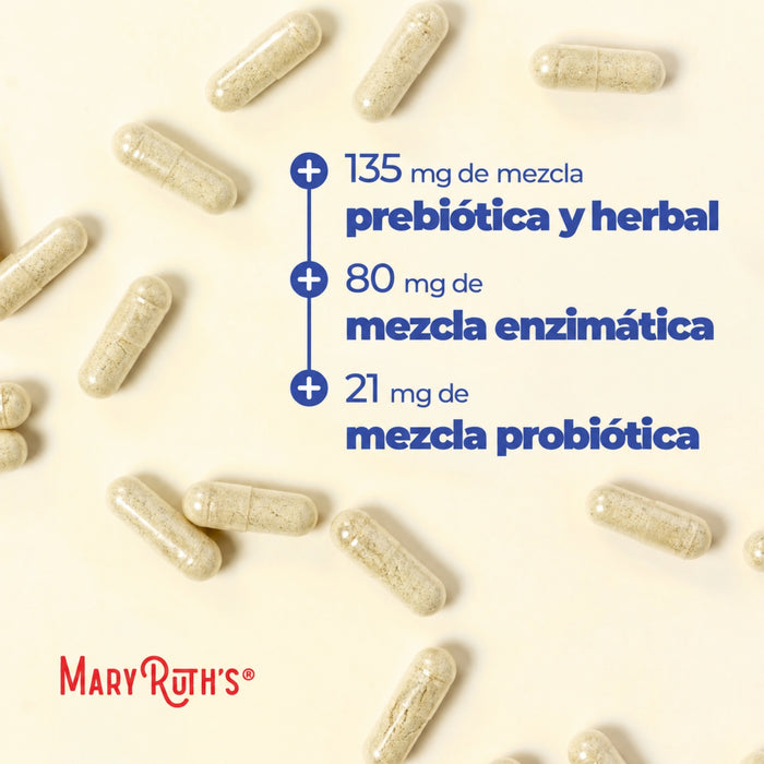 Kit #32 Gut Flora Health Probiótico + Prebiótico+ Enzimas (2 pack), MaryRuth's