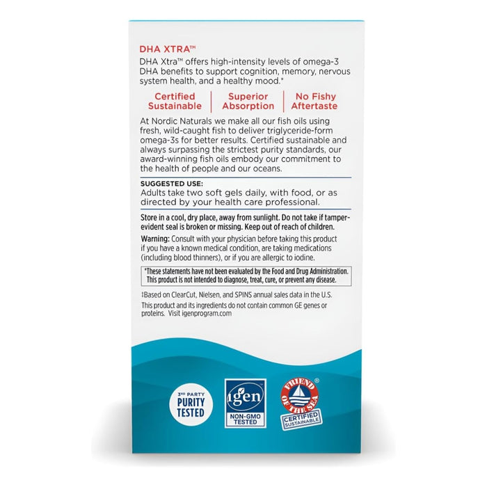 DHA Xtra Sabor Fresa 1660mg (60 sofgtels), Nordic Naturals