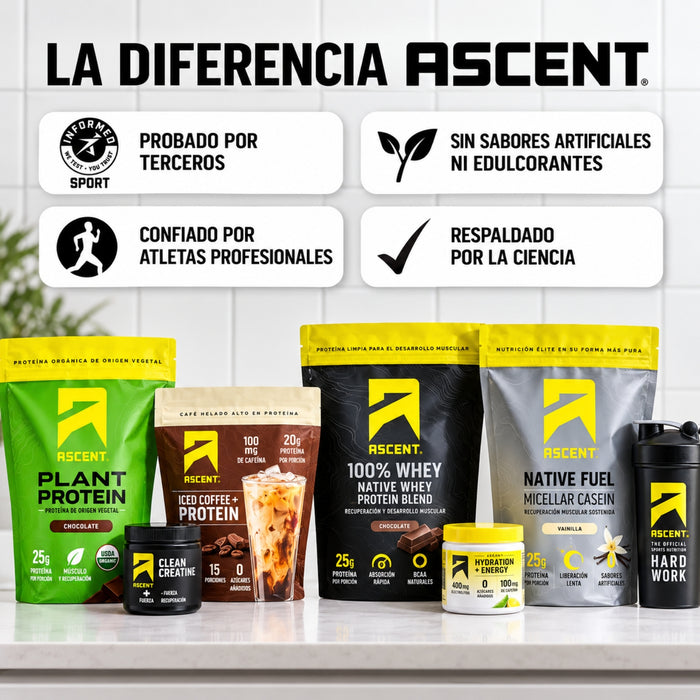 Kit #2 Proteína Whey Chocolate 454 g (2 pack), Ascent