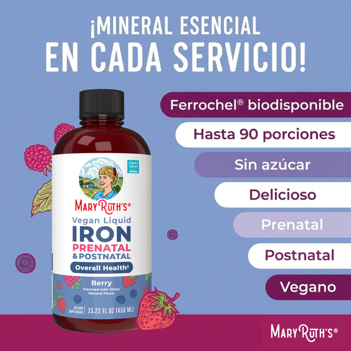 KIT #3 Multivitamínico + Hierro Prenatal y Postnatal, MaryRuth's