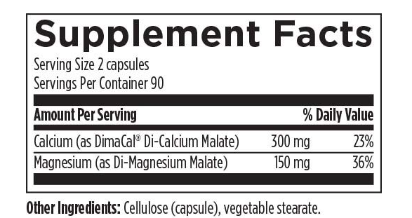 Calcio 300 mg & Magnesio 150 mg (180 veg caps), Designs for Health