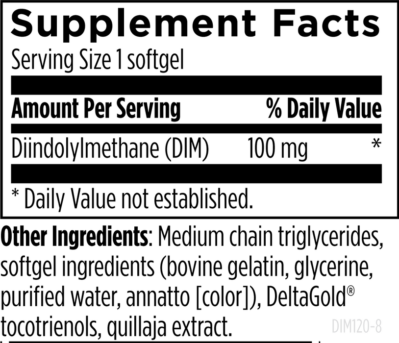 DIM-Evail™ 100 mg (120 softgels) Diindolilmetano, Designs for Health