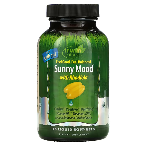 Sunny Mood con Rhodiola (75 softgels), Irwin Naturals