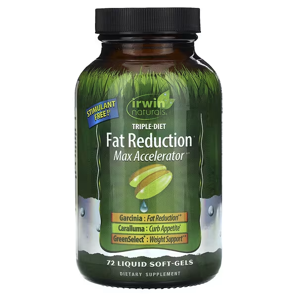 Acelerador Triple Diet Fat, Reducción Maxima (72 softgels), Irwin Naturals