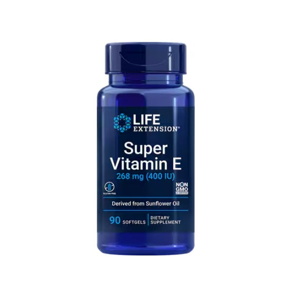 Super Vitamina E 268 mg (400 UI) (90 softgels), Life Extension