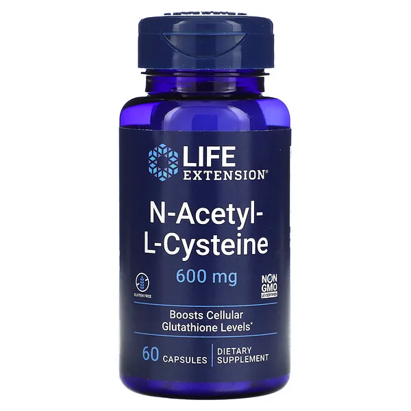 N-Acetil-L-Cisteina (NAC) 600 mg (60 caps), Life Extension