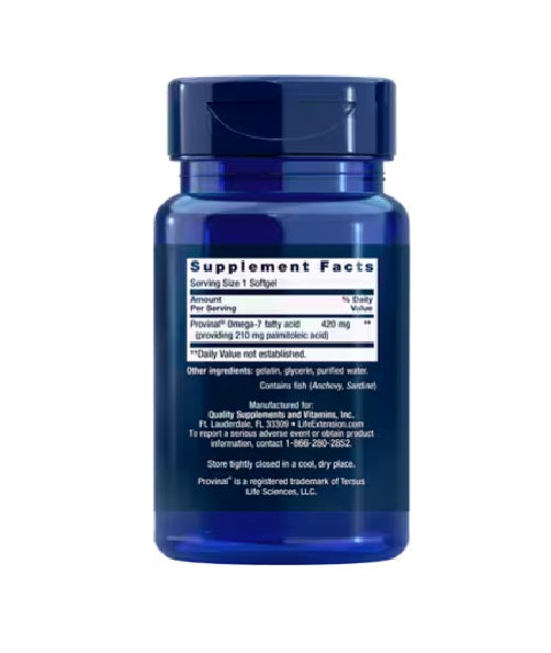 Omega-7 Purificado Provinal (30 softgels), Life Extension