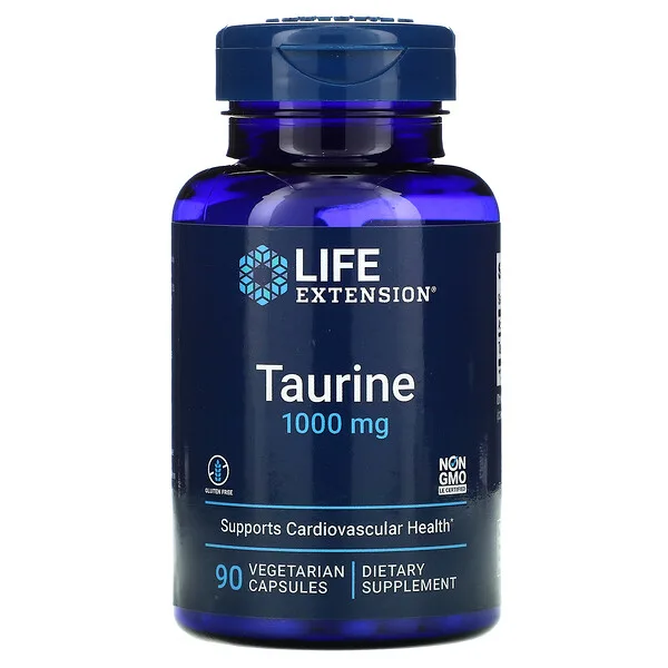 Taurina 1000 mg (90 veg caps), Life Extension
