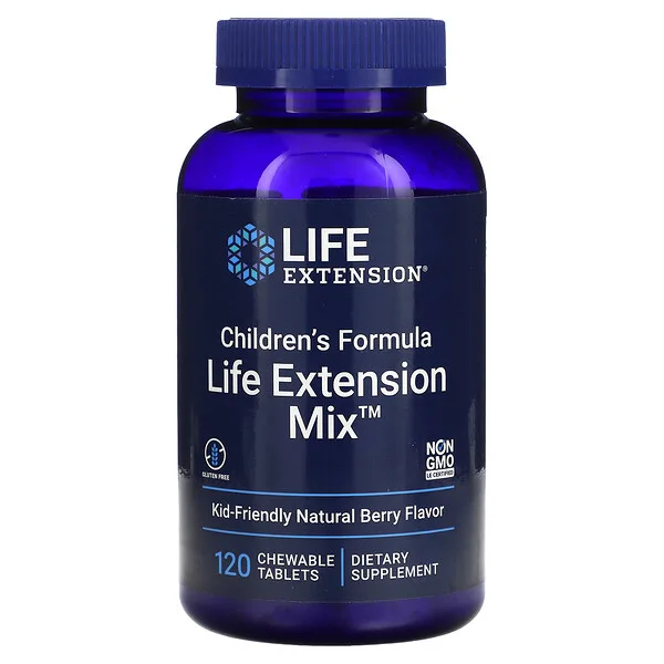 Formula para Niños Mix™ (120 tabs masticables), Life Extension