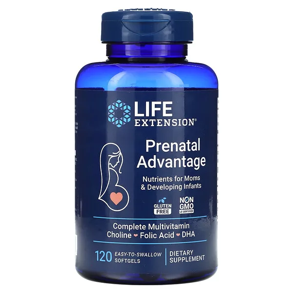 Complejo Prenatal (120 softgels), Life Extension