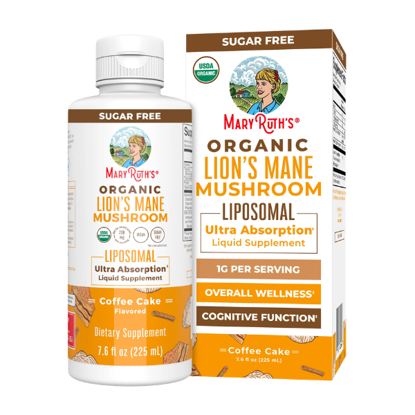 Hongo de Melena de León Orgánico Liposomal (7.6 oz 225 ml), MaryRuth's