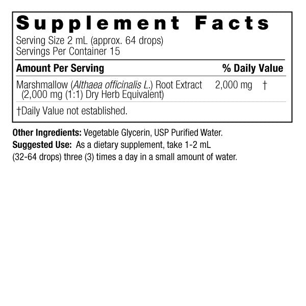 Raíz de Malvavisco 2,000 mg (1fl oz/30 ml), Marshmallow Root, Nature's Answer