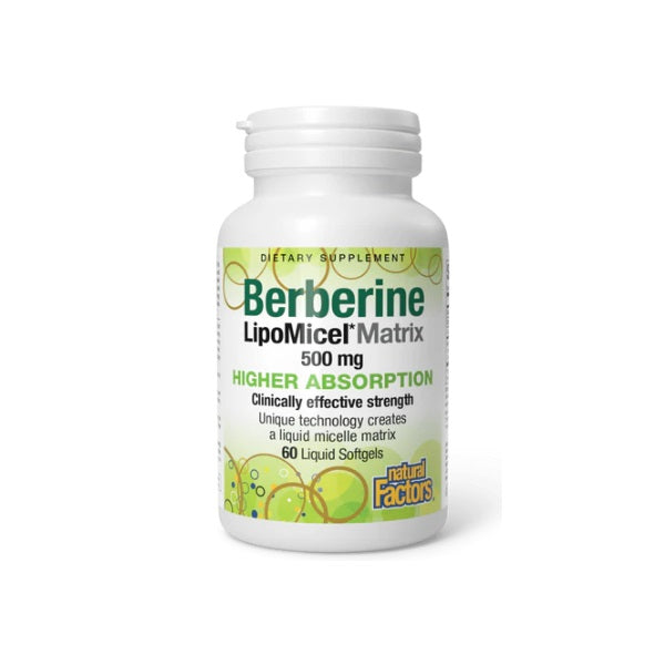 Berberina Matrix LipoMicel 500 mg (60 softgels), Natural Factors