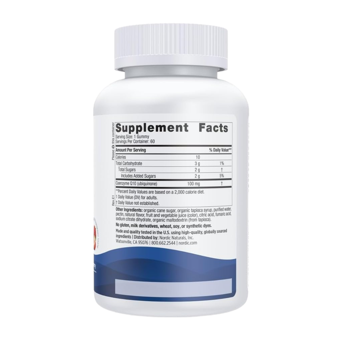 Gomitas de CoQ10 Sabor Fresa (60 gomitas), Nordic Naturals
