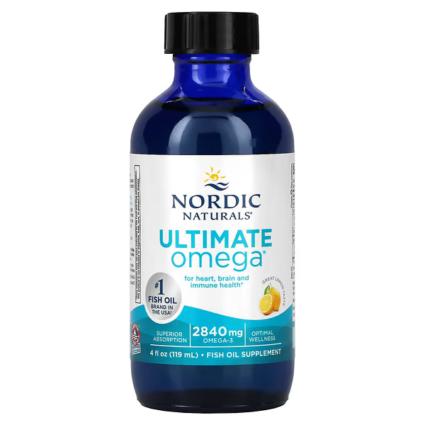 Ultimate Omega sabor Limón 2840 mg (4 fl oz /119 ml), Nordic Naturals