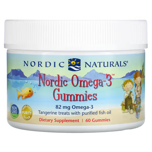 Omega-3, Mandarina 82 mg(60 gomitas), Nordic Naturals