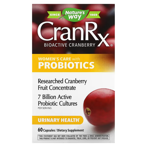 CranRx® con Probioticos para Mujeres (60 caps), Nature's Way