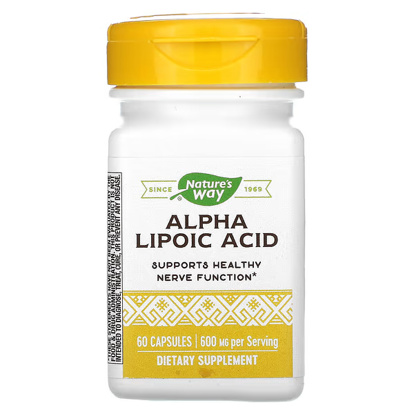 Acido Alfa Lipoico 600 mg (60 caps), Nature's Way