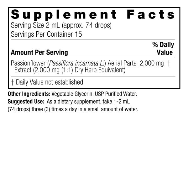 PassionFlower 2,000 mg (1 fl oz/30 ml), Nature's Answer