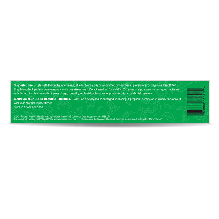 Pasta Dental PerioBrite Coolmint (4 oz/113.4 gr) , Nature's Answer