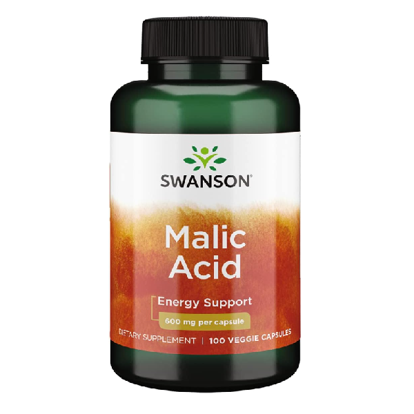 Ácido Málico 600 mg (00 veg caps), Swanson