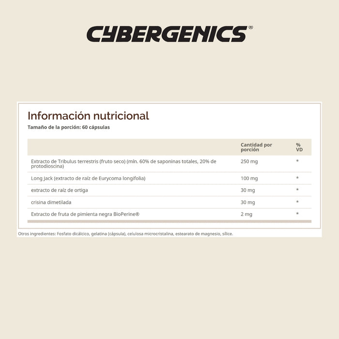 Apoyo a Testosterona ISOTEC Cybergenics® (60 caps), Windmill