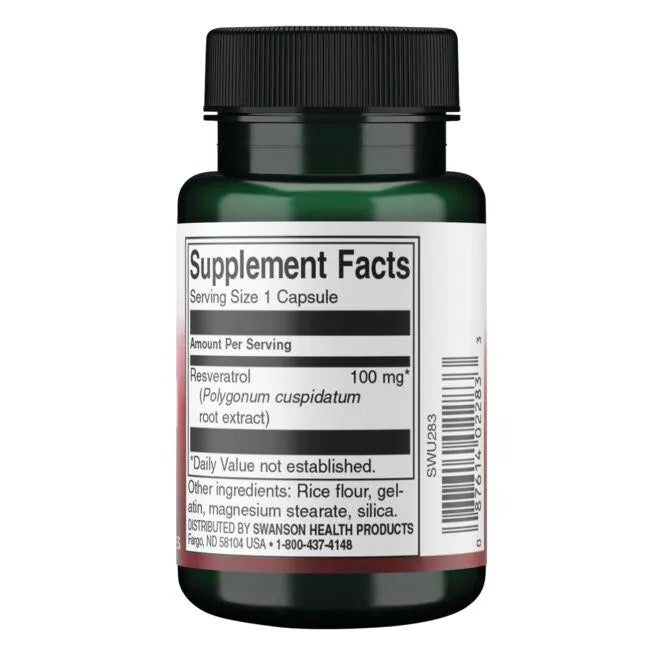 Resveratrol 100mg (30 caps) , Swanson