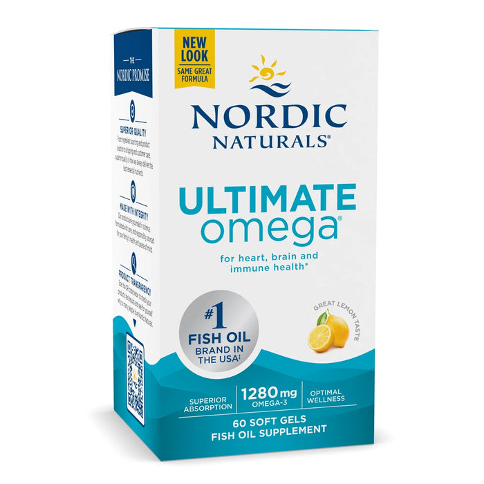 Ultimate Omega Lemon 1280mg (60 softgels), Nordic Naturals