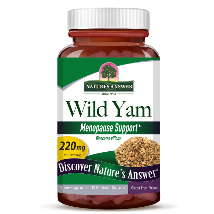 Wild Yam 220 mg (60 caps), Nature's Answer