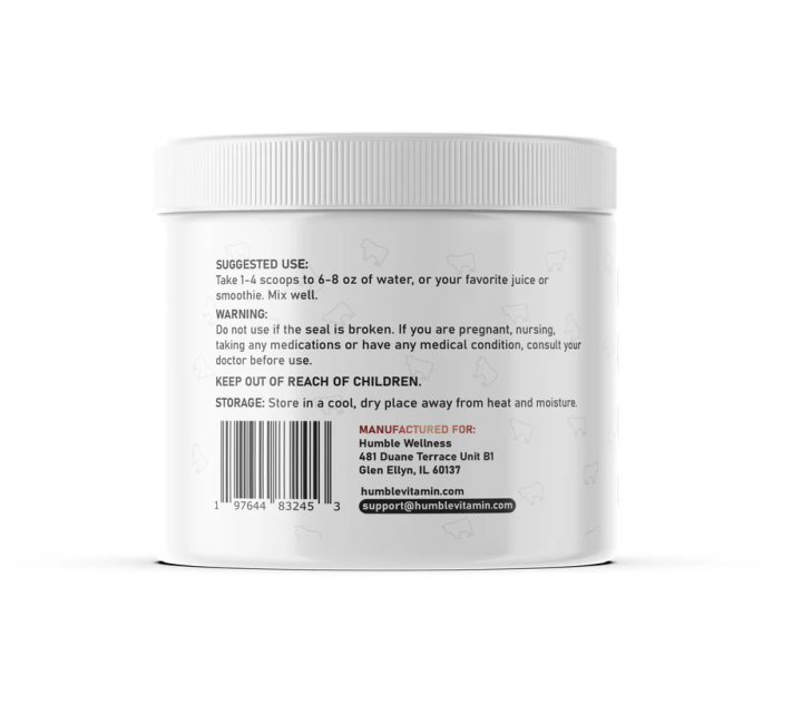 Calostro Bovino 4000 mg (4.23 oz /120 gr), Humble