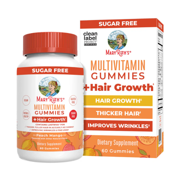 Multivitaminico + Crecimiento del Cabello (60 gomitas), Mary Ruth's