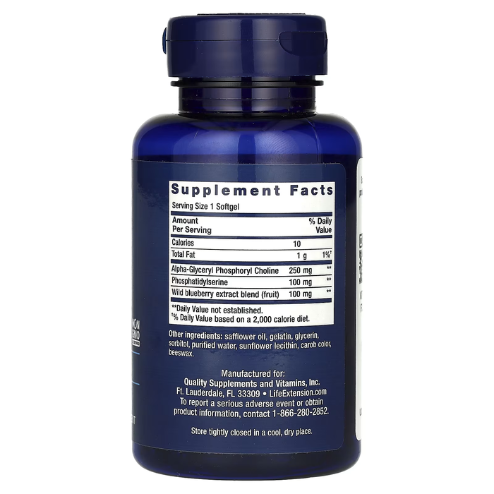 Cognitex Alpha GPC, (30 softgels), Life Extension