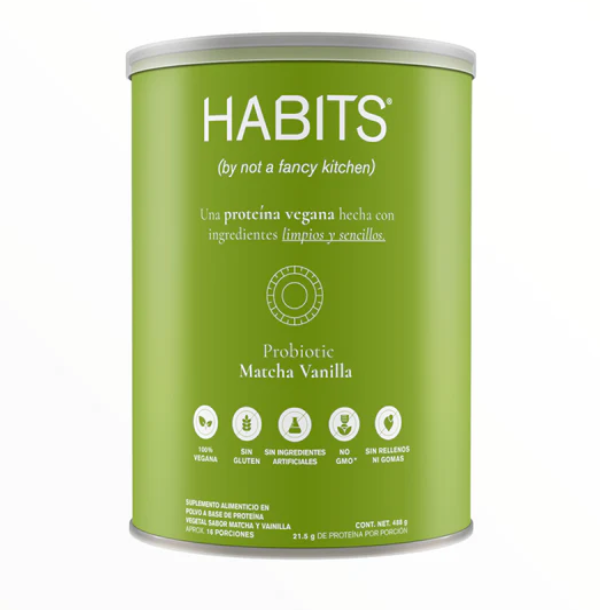 Proteina Probiotica sabor Matcha Vainilla (488 gr), Habits