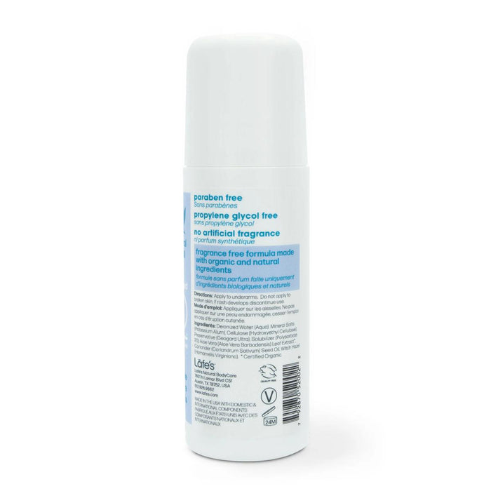 Desodorante Roll-On Sin Aroma (3 oz / 88 ml), Lafe's