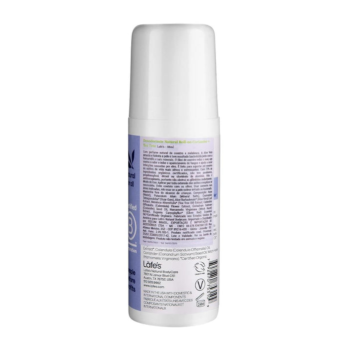 Desodorante Roll-On Lavanda + Aloe (3 oz / 88 ml), Lafe's