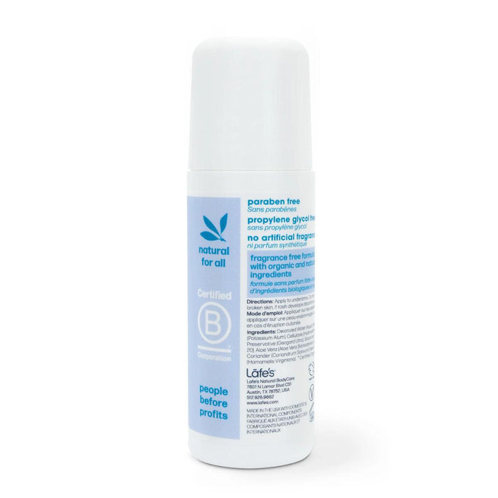 Desodorante Roll-On Sin Aroma (3 oz / 88 ml), Lafe's