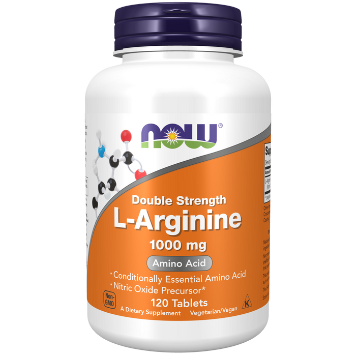 L-Arginina, 1000 mg de doble potencia (120 tabs)