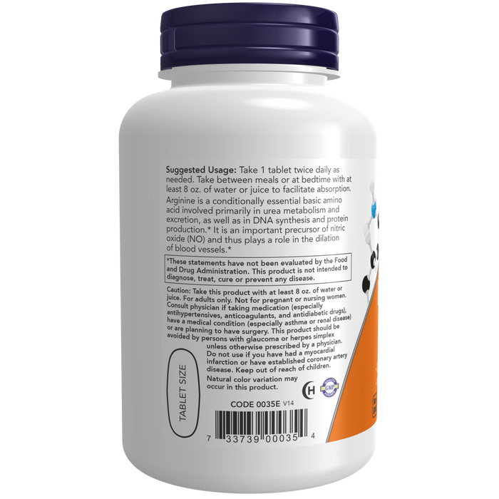 L-Arginina, 1000 mg de doble potencia (120 tabs)