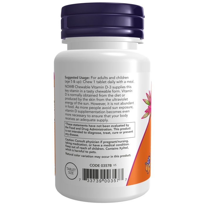 Vitamin D-3 1000 IU (180 Chewables)/ Chewables