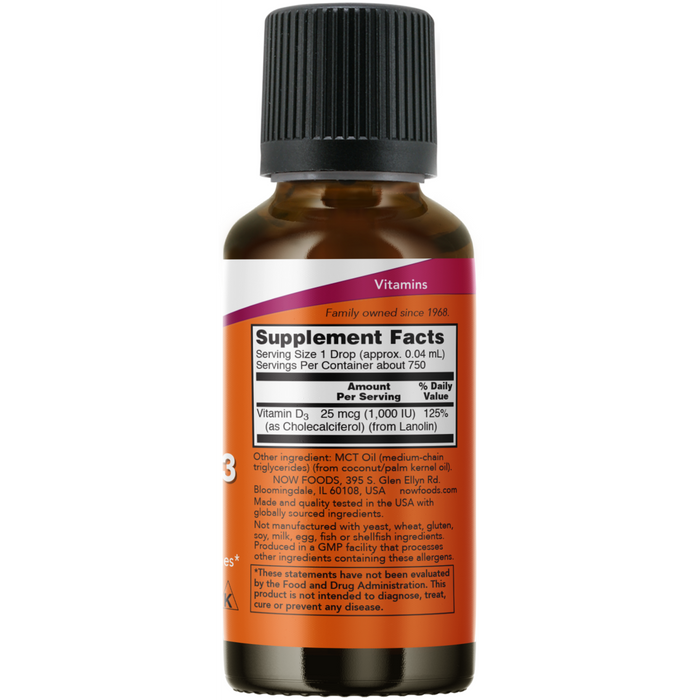 Extracto Líquido de Vitamina D3 (1 fl oz/30 ml)