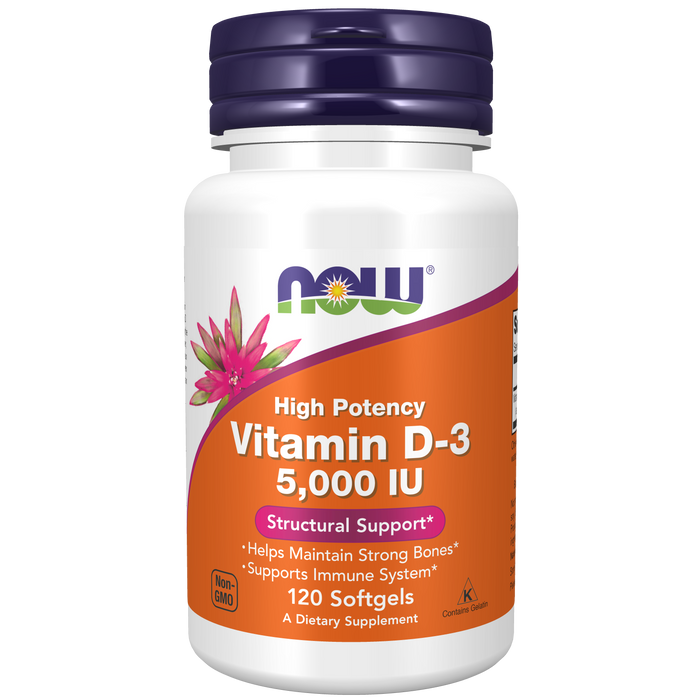 Vitamina D3 5000 IU (120 softgels)