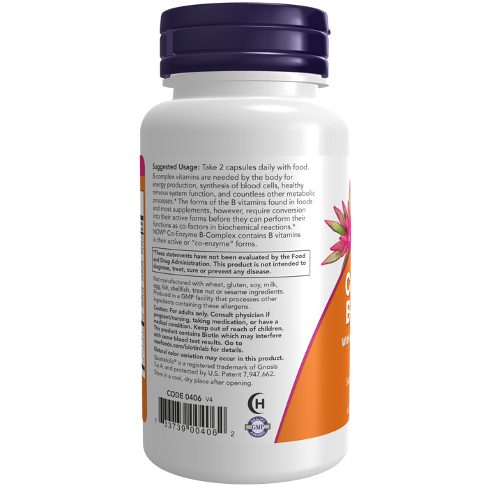 Co-Enzyme B Complex (60 Veg Caps)/ B-Complex Veg Capsules