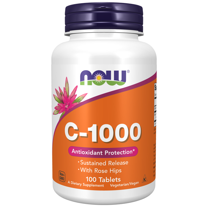Vitamina C 1000 mg con Escaramujo y Liberacion Sostenida (100 tabs)