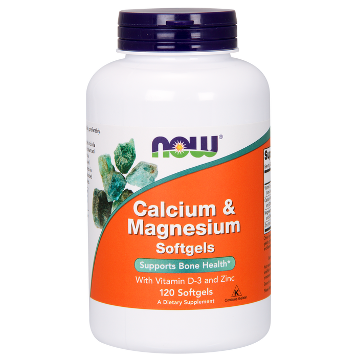 Calcio y Magnesio con Vitamina D3 & Zinc (120 sotfgels)
