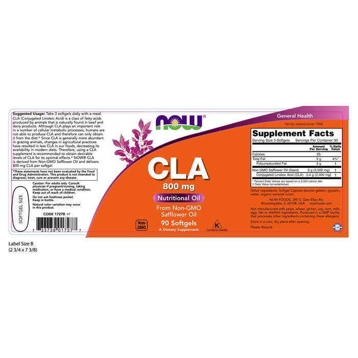 CLA 800 mg (90 softgels)