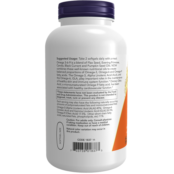 Omega 3-6-9 1000 mg (250 softgels)