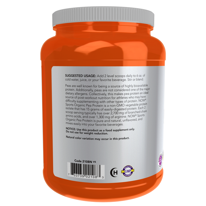 Proteína de Chícharo, Polvo Orgánico (1.5 lb/680gr )
